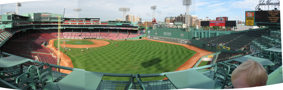 Panoramic picture of Fenway Stadium in Boston